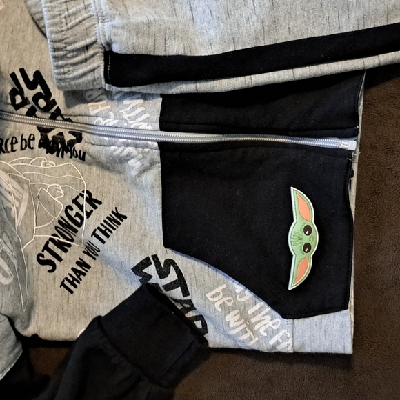 Star Wars Boys Size 7 Fleece Hoodie and Pants 2 Piece Set - Picture 3 of 5